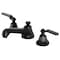 Kingston Brass KS4460KL Widespread Bathroom Faucet with Brass Pop-Up, Matte Black KS4460KL - alternate 1